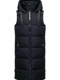 Navahoo Jacken & Westen<Damen Steppweste - Schnuffelchen marine uni