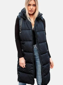 Navahoo Jacken & Westen<Damen Steppweste - Schnuffelchen marine uni