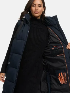 Navahoo Jacken & Westen<Damen Steppweste - Schnuffelchen marine uni