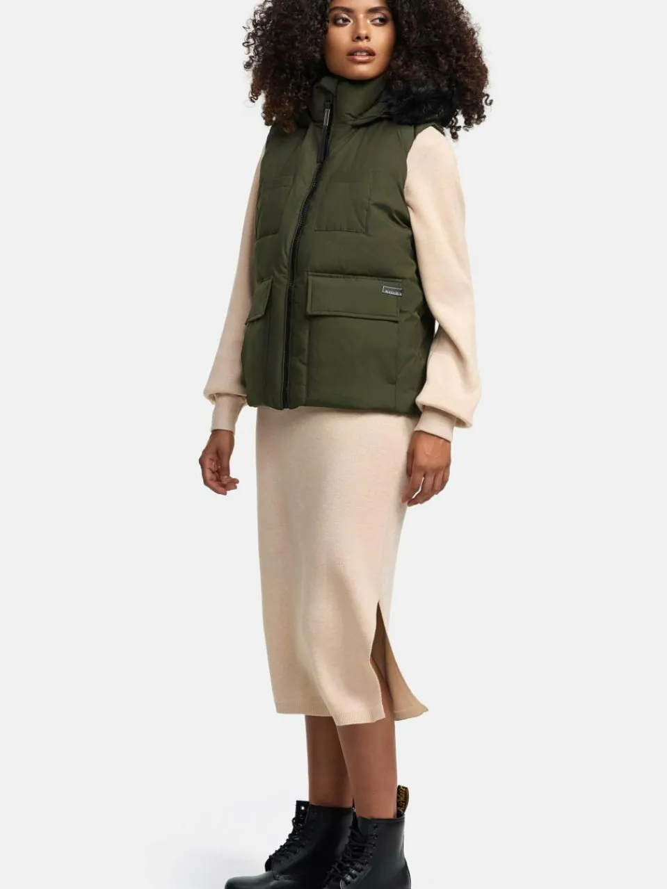 Damen Navahoo Jacken & Westen>Damen Steppweste - Zimthäschen XIV