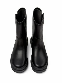 Camper Stiefel<Damen Stiefeletten - Brutus Trek schwarz uni