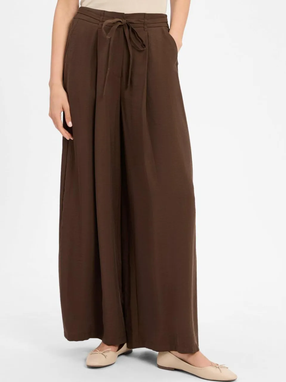 More & More Hosen<Damen Stoffhose schoko uni