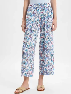 Marie Lund Hosen<Damen Stoffhose flieder mehrfarbig gemustert