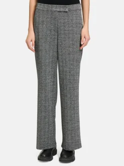 Betty & Co Hosen<Damen Stoffhose schwarz mehrfarbig gemustert