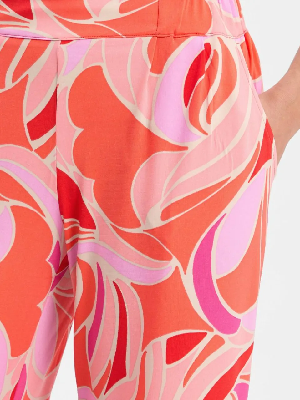 Betty Barclay Hosen<Damen Stoffhose rosa mehrfarbig gemustert