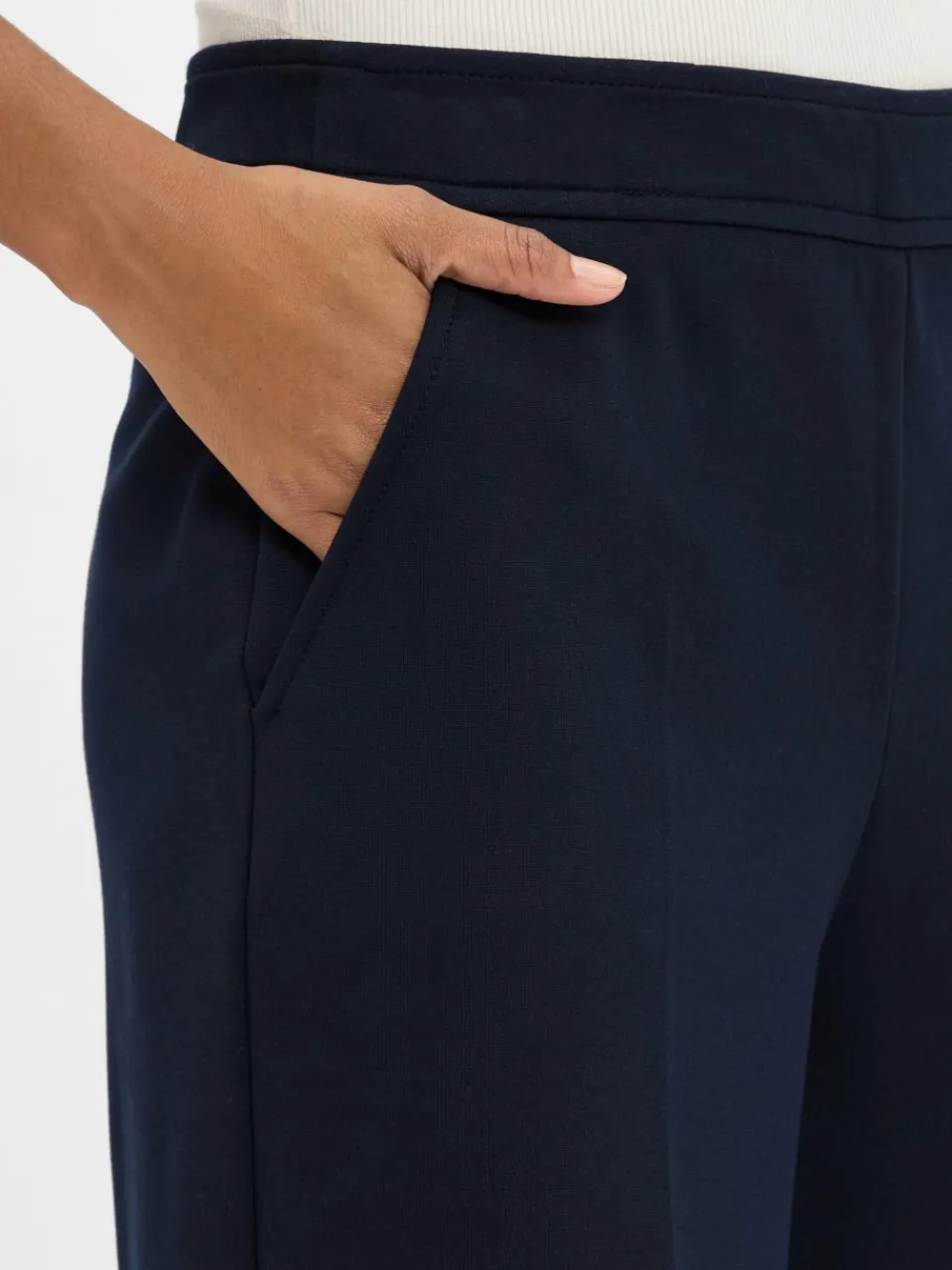 More & More Hosen<Damen Stoffhose marine uni