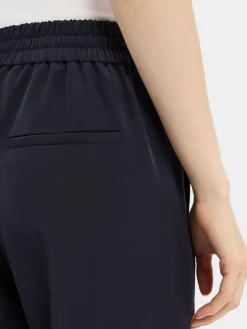 comma Hosen<Damen Stoffhose marine uni