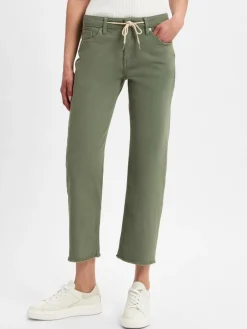 s.Oliver Hosen<Damen Stoffhose - Karolin oliv uni