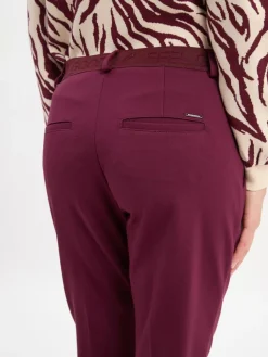 BRAX Hosen<Damen Stoffhose - Maron S aubergine uni