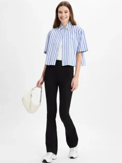 HUGO Hosen<Damen Stoffhose - Nanino schwarz uni