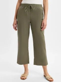 Damen Franco Callegari Hosen>Damen Stoffhose mit Leinenanteil