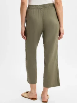 Damen Franco Callegari Hosen>Damen Stoffhose mit Leinenanteil