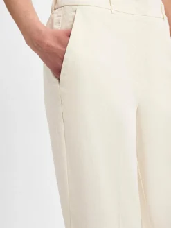 Opus Hosen<Damen Stoffhose mit Leinen-Anteil - Maiga Linen sand uni