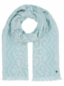 Fraas Schals & Tücher<Damen Stola hellblau gemustert