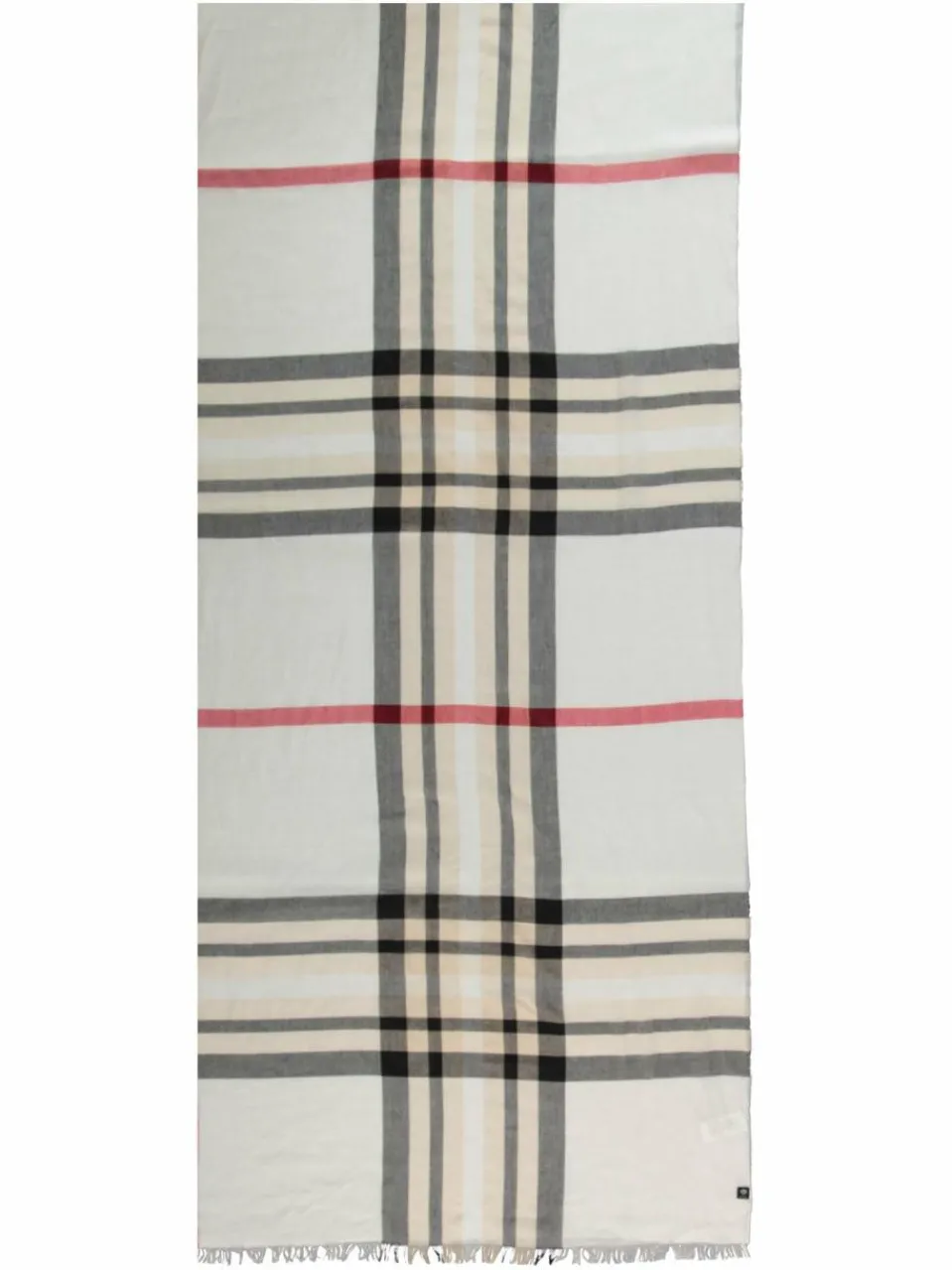 Fraas Schals & Tücher<Damen Stola weiß kariert