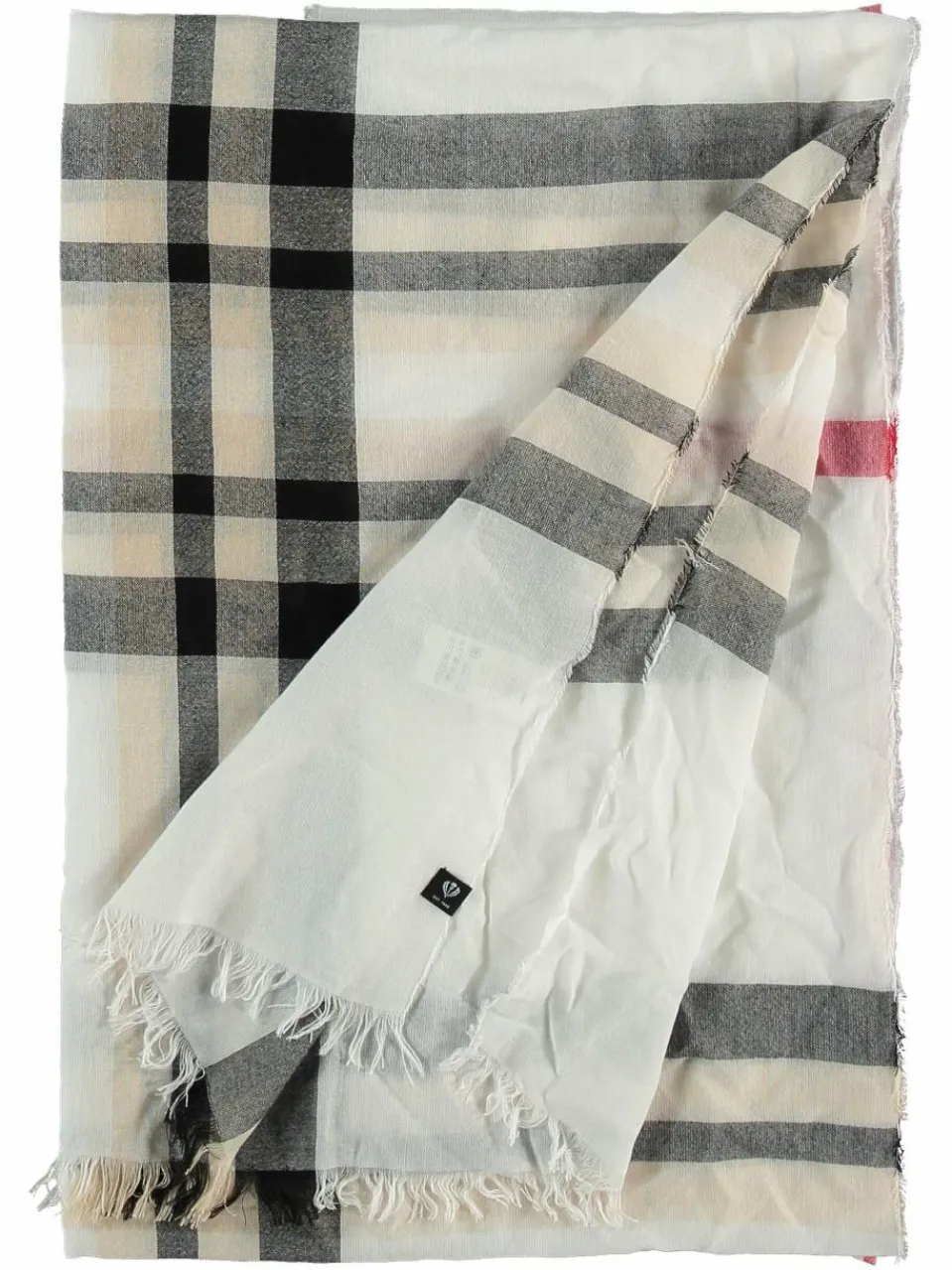 Fraas Schals & Tücher<Damen Stola weiß kariert