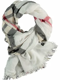 Fraas Schals & Tücher<Damen Stola weiß kariert