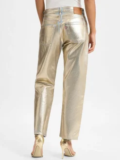 Levi's Hosen|Jeans<Damen Straight Jeans gold hellblau uni