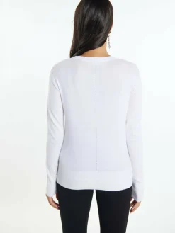 Faina Pullover & Strickjacken<Damen Strick Cardigan ecru uni