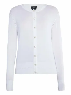 Faina Pullover & Strickjacken<Damen Strick Cardigan ecru uni