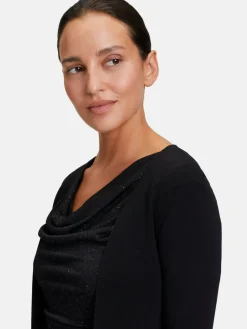 Vera Mont Blazer<Damen Strickbolero schwarz uni