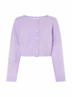 MyMo Pullover & Strickjacken<Damen Strickcardigan lila uni