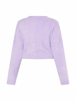 MyMo Pullover & Strickjacken<Damen Strickcardigan lila uni