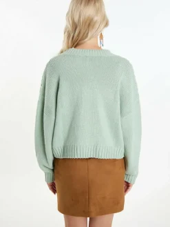 IZIA Pullover & Strickjacken<Damen Strickcardigan mint uni