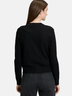 Betty & Co Pullover & Strickjacken<Damen Strick-Cardigan schwarz uni