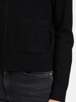 Betty & Co Pullover & Strickjacken<Damen Strick-Cardigan schwarz uni