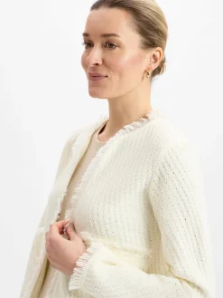 Marie Lund Collection Pullover & Strickjacken<Damen Strickhülle ecru uni