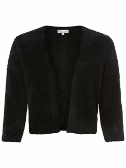 Marie Lund Blazer|Pullover & Strickjacken<Damen Strickhülle schwarz uni