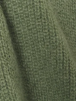 Ipuri Essentials Pullover & Strickjacken<Damen Strickhülle mit Mohair-Anteil schilf uni