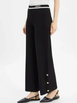 Liu Jo Collection Hosen<Damen Strickhose mit Seiden-Anteil schwarz uni