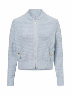 Marie Lund Pullover & Strickjacken<Damen Strickjacke hellblau strukturiert