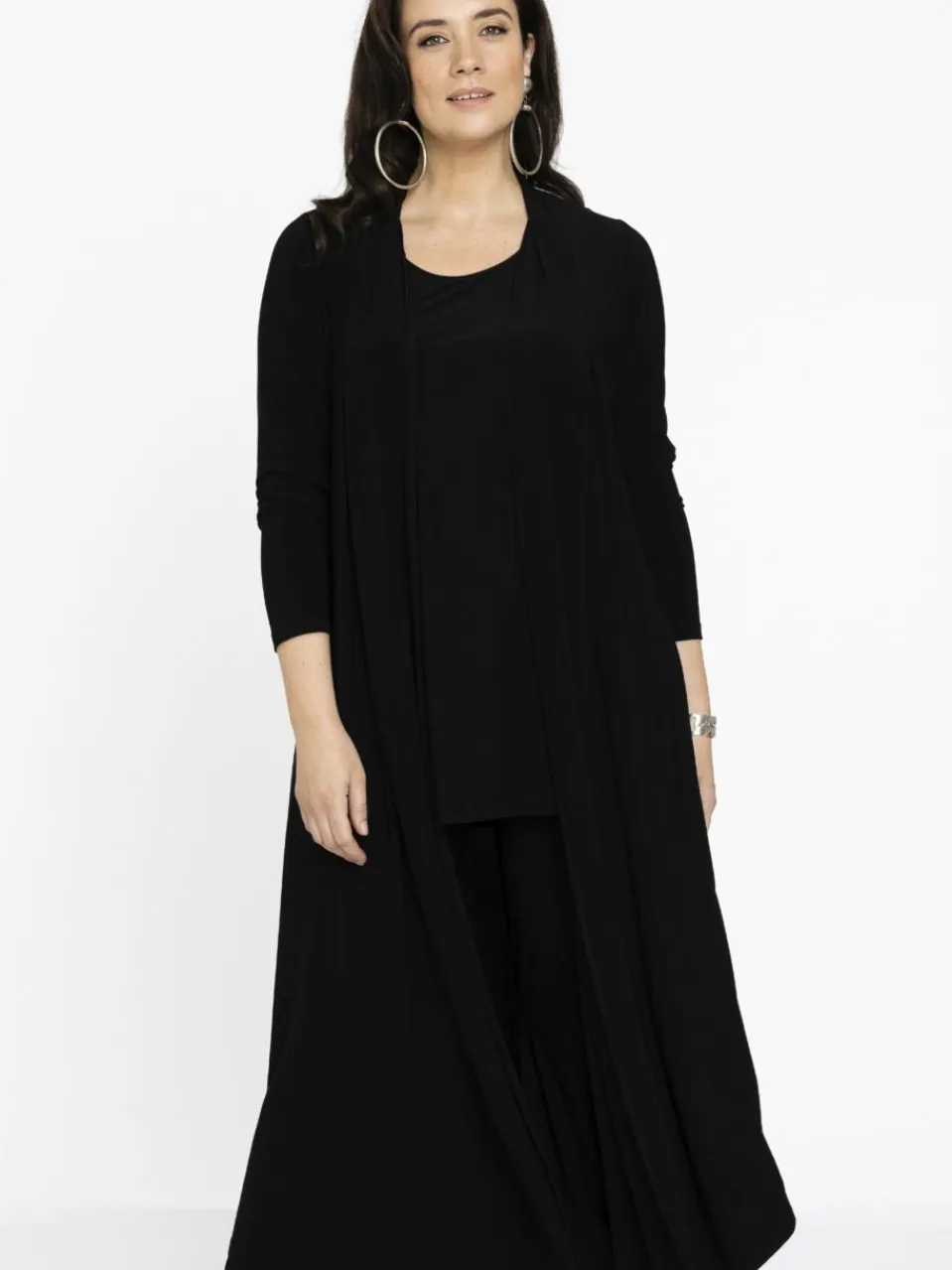 YOEK Pullover & Strickjacken<Damen Strickjacke schwarz uni