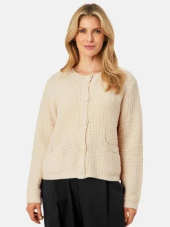 Masai Pullover & Strickjacken<Damen Strickjacke beige uni