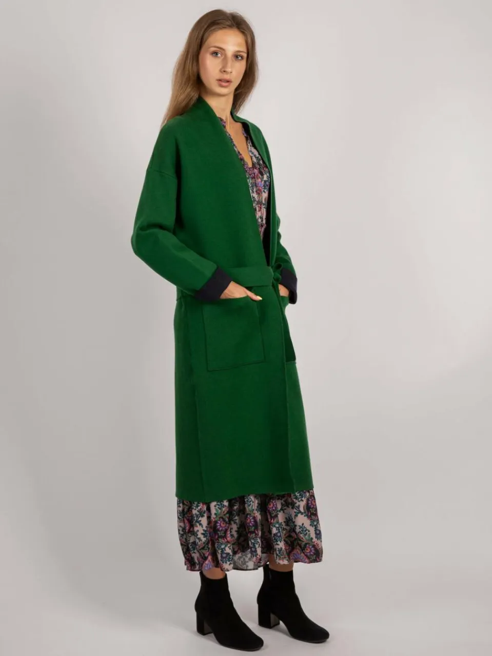 Vicci Germany Pullover & Strickjacken<Damen Strickjacke grün uni