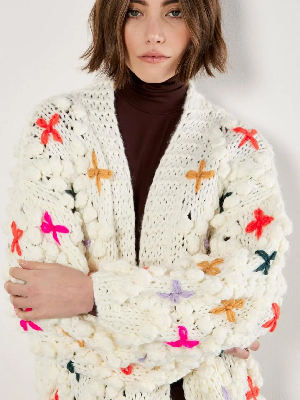 Apricot Pullover & Strickjacken<Damen Strickjacke beige uni