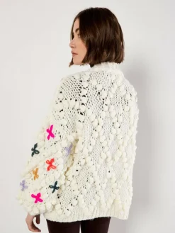 Apricot Pullover & Strickjacken<Damen Strickjacke beige uni