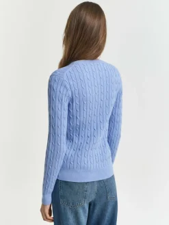 Gant Pullover & Strickjacken<Damen Strickjacke hellblau meliert