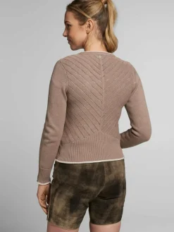 Spieth & Wenksy Pullover & Strickjacken<Damen Strickjacke - Abby taupe uni
