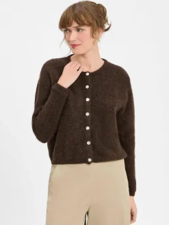 Damen american vintage Pullover & Strickjacken>Damen Strickjacke mit Alpaka-Anteil - Vito