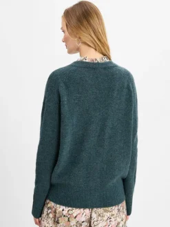 Damen Marie Lund Collection Pullover & Strickjacken>Damen Strickjacke mit Alpaka-Anteil