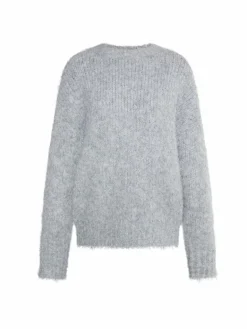 Dreimaster Röcke<Damen Strickpullover grau uni