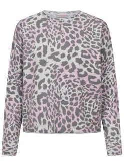 Frieda & Freddies Pullover & Strickjacken<Damen Strickpullover fuchsia gemustert