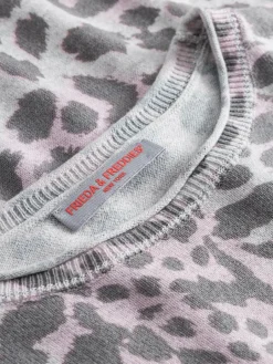 Frieda & Freddies Pullover & Strickjacken<Damen Strickpullover fuchsia gemustert