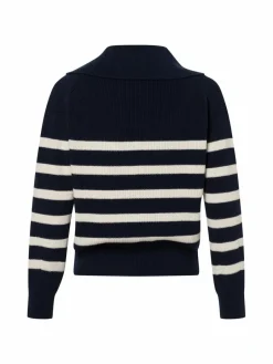 Tommy Hilfiger Pullover & Strickjacken<Damen Strickpullover marine weiß gestreift