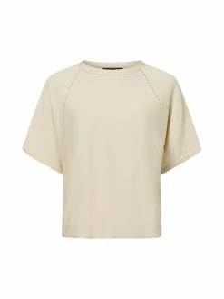 comma Pullover & Strickjacken<Damen Strickpullover gold beige meliert