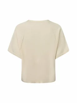 comma Pullover & Strickjacken<Damen Strickpullover gold beige meliert